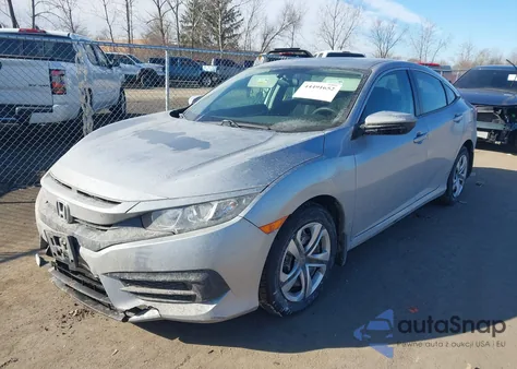 2017 Honda Civic Lx из США, поврежденный, VIN 19XFC2E54HE075451